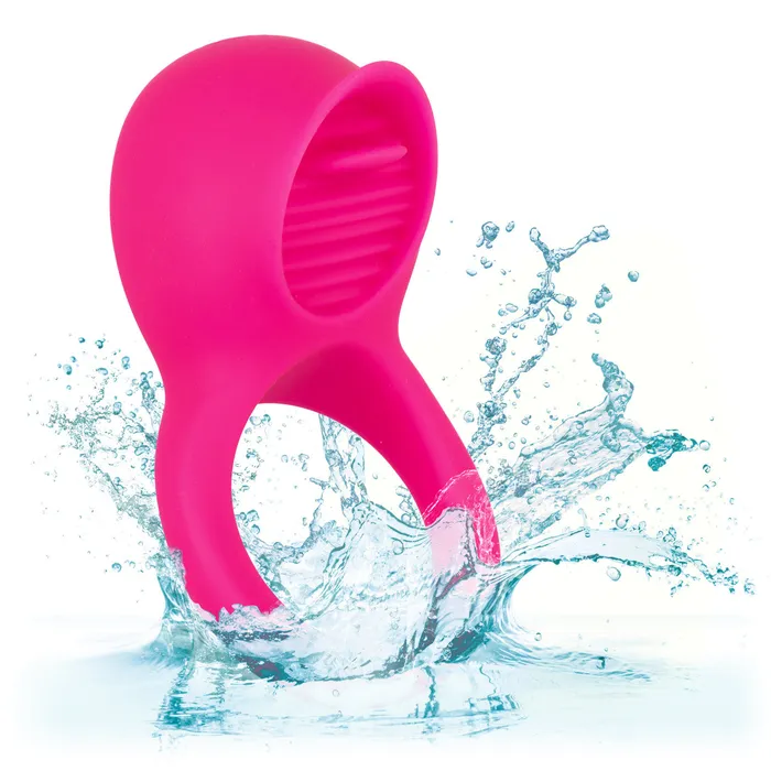 Female Sex Toys CalExotics Silicone Rechargeable Teasing Tongue Enhancer