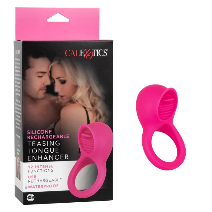 Female Sex Toys CalExotics Silicone Rechargeable Teasing Tongue Enhancer