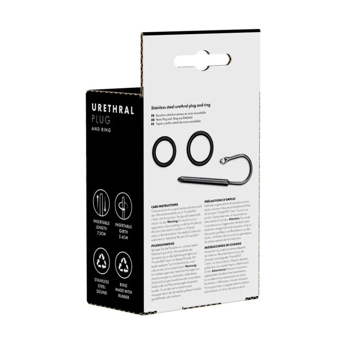 Prowler RED Male Sex Toys Prowler RED Urethral Plug and Ring Set