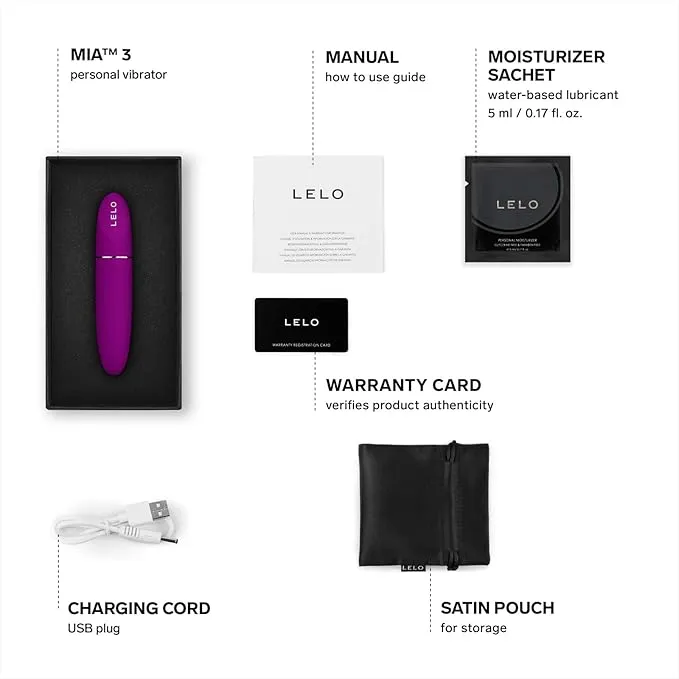 Vibrators Lelo Mia 3 Clitoral Vibrator Deep Rose Lelo