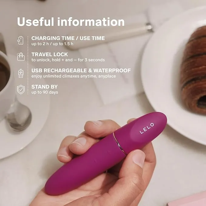 Vibrators Lelo Mia 3 Clitoral Vibrator Deep Rose Lelo