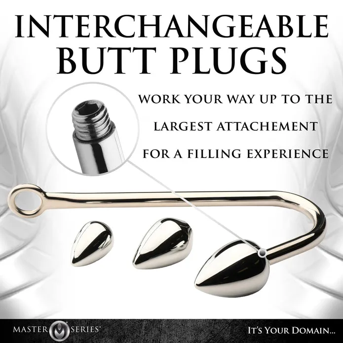 XR Brands Anal Hook Trainer Anal Hook W 3 Plugs Anal