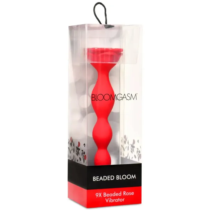 9x Beaded Bloom Silicone Rose Vibrator XR Brands Female Sex Toys