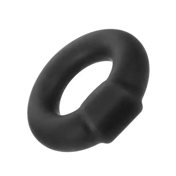 Alpha Liquid Silicone Optimum Ring Black CalExotics Male Sex Toys Alpha Liquid Silicone Optimum Ring Black CalExotics Male Sex Toys