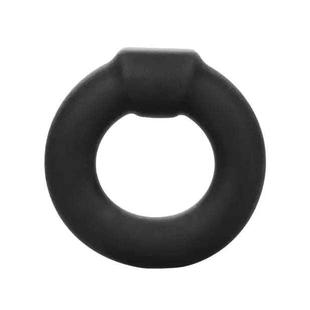 Alpha Liquid Silicone Optimum Ring Black CalExotics Male Sex Toys Alpha Liquid Silicone Optimum Ring Black CalExotics Male Sex Toys