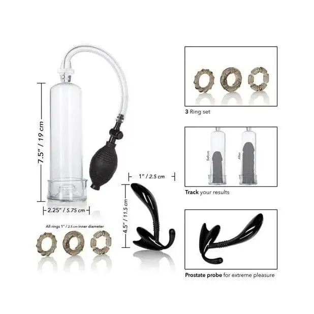 Anal CalExotics Dr Joel Kaplan Essential Pump Kit Clear