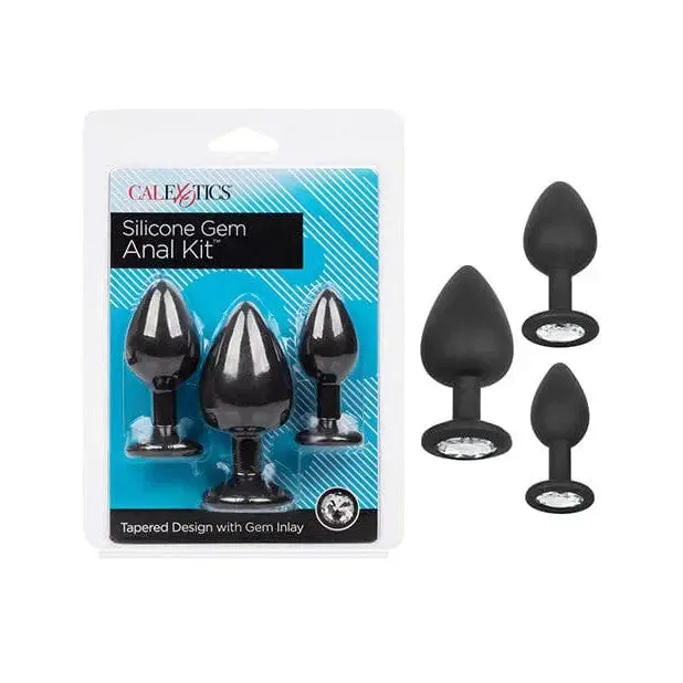 Anal CalExotics Silicone Gem Anal Kit Black