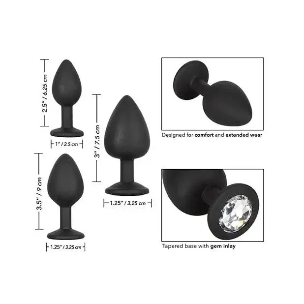 Anal CalExotics Silicone Gem Anal Kit Black