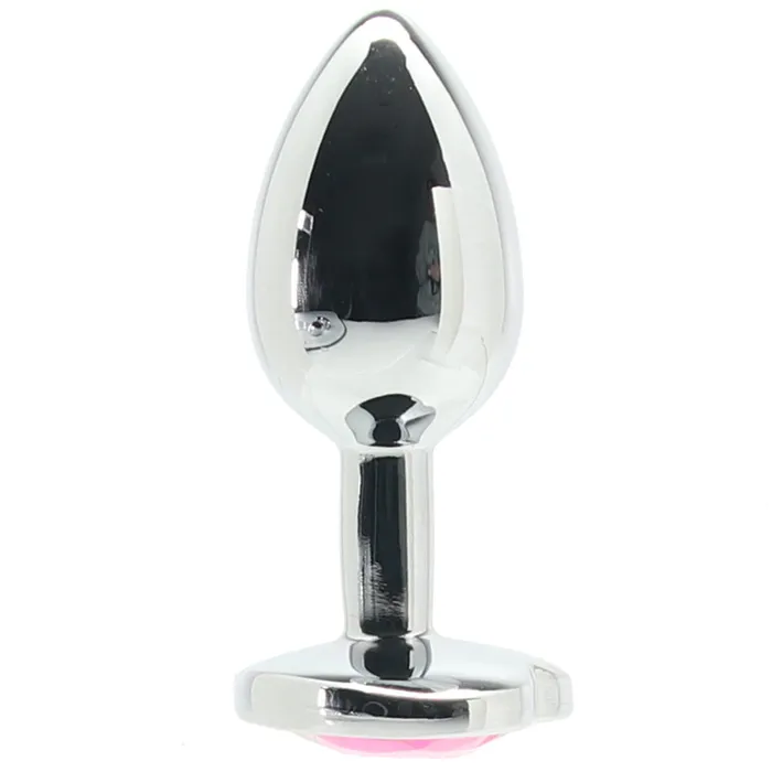 Anal Shots Toys Ouch Pink Heart Gem Plug in Small Anal Shots Toys Ouch Pink Heart Gem Plug in Small