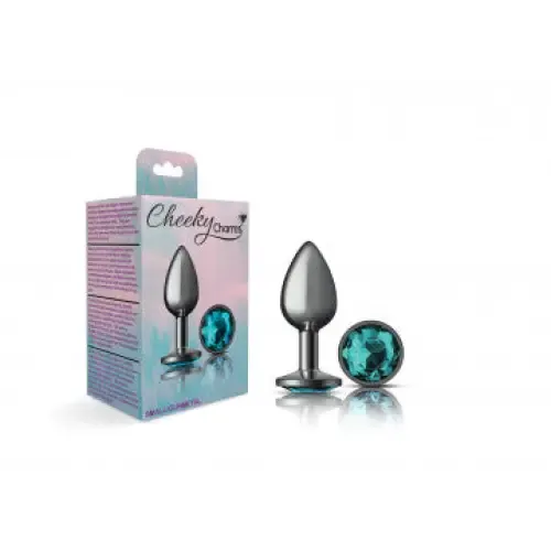 Anal Viben Cheeky Charms Round Gunmetal Butt Plug
