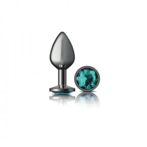 Anal Viben Cheeky Charms Round Gunmetal Butt Plug