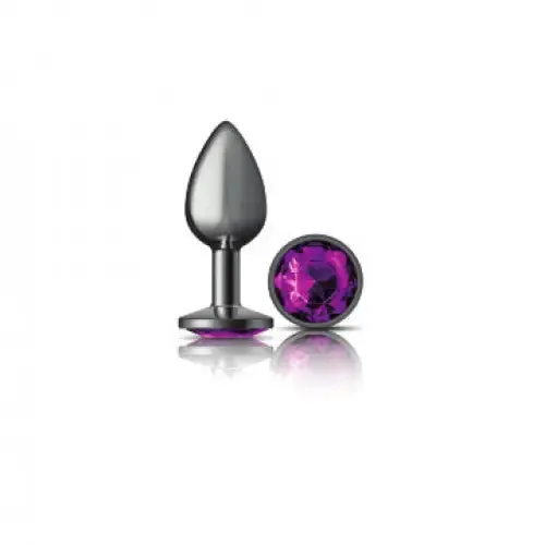 Anal Viben Cheeky Charms Round Gunmetal Butt Plug
