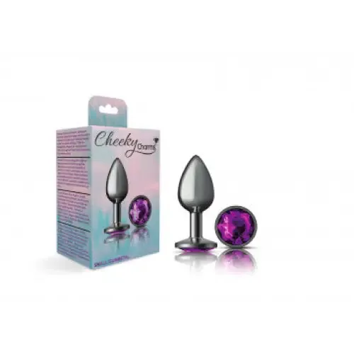 Anal Viben Cheeky Charms Round Gunmetal Butt Plug