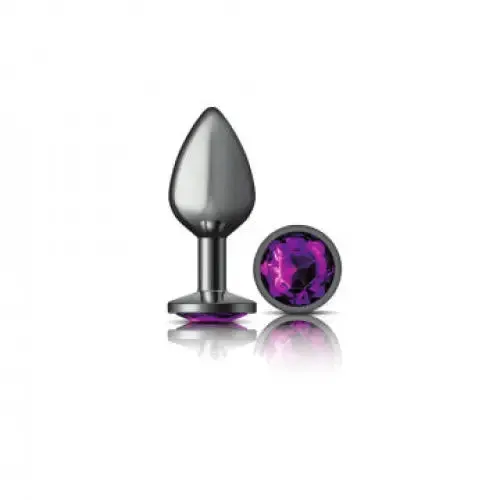 Anal Viben Cheeky Charms Round Gunmetal Butt Plug