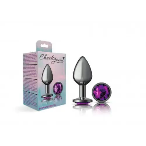 Anal Viben Cheeky Charms Round Gunmetal Butt Plug