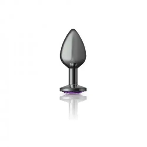 Anal Viben Cheeky Charms Round Gunmetal Butt Plug