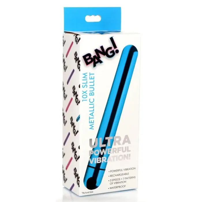 BANG Female Sex Toys BANG 10x Slim Metallic Bullet Shaped Vibrator