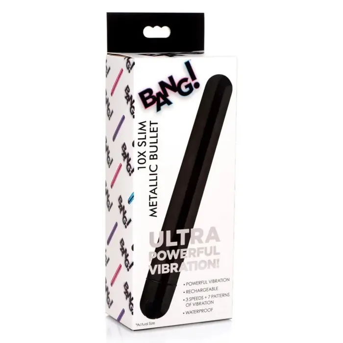 BANG Female Sex Toys BANG 10x Slim Metallic Bullet Shaped Vibrator