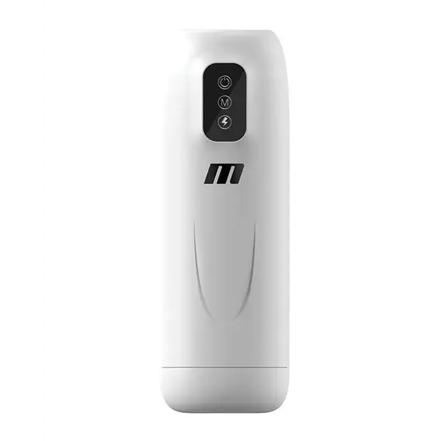 Blush Blush M for Men Robo Bator Powered Vibrating Stroker White Male Sex Toys