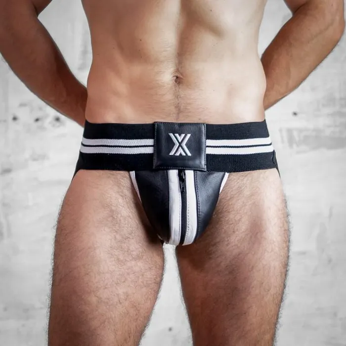 Boxer Barcelona Anal BOXER Mega Jock BlackWhite