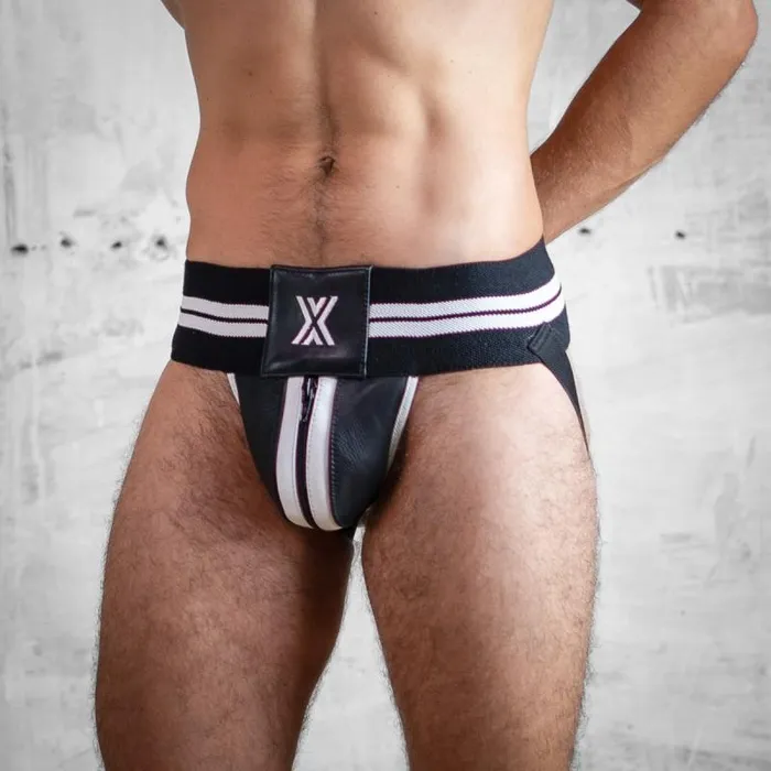 Boxer Barcelona Anal BOXER Mega Jock BlackWhite