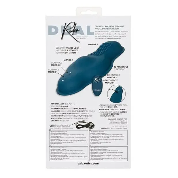 CalExotics Female Sex Toys Dual Rider Remote Control Bump Grind