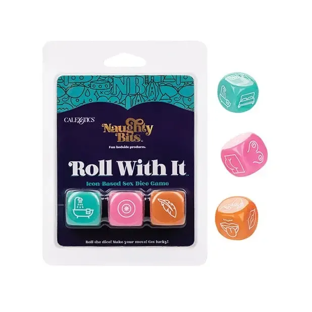 CalExotics Female Sex Toys Naughty Bits Roll With It Icon Based Sex Dice