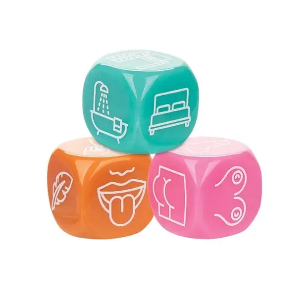 CalExotics Female Sex Toys Naughty Bits Roll With It Icon Based Sex Dice