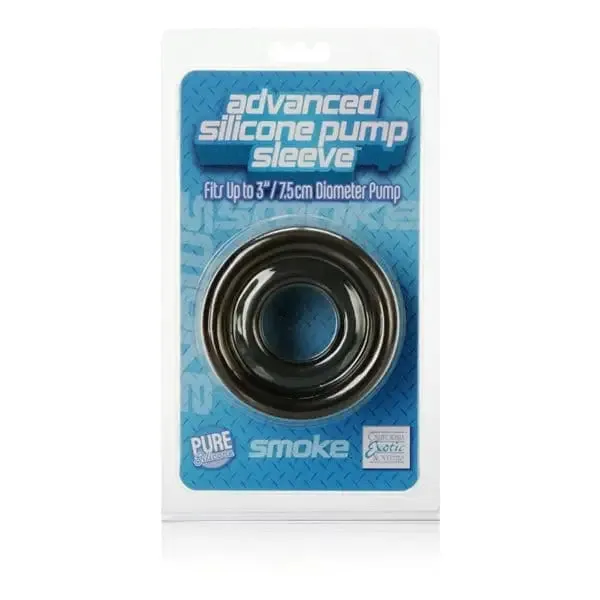 CalExotics Male Sex Toys Advanced Silicone Pump Sleeve Smoke CalExotics Male Sex Toys Advanced Silicone Pump Sleeve Smoke