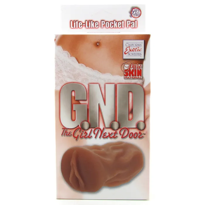 CalExotics Male Sex Toys GND The Girl Next Door Pure Skin Masturbator in Brown
