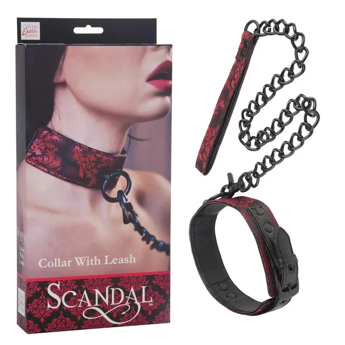 CalExotics Male Sex Toys Scandal Collar With Leash
