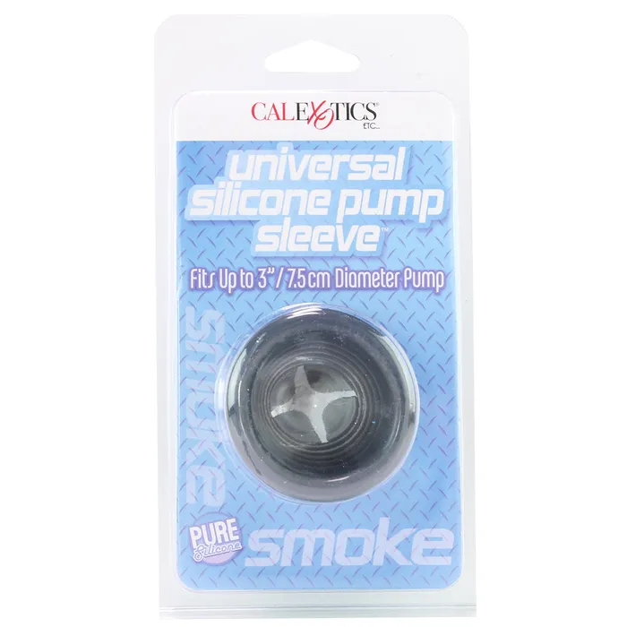 CalExotics Universal Silicone Pump Sleeve in Smoke Male Sex Toys CalExotics Universal Silicone Pump Sleeve in Smoke Male Sex Toys