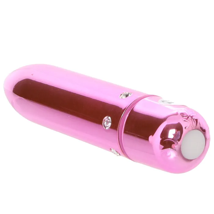 CalExotics Vibrators Crystal High Intensity Bullet Vibe in Pink