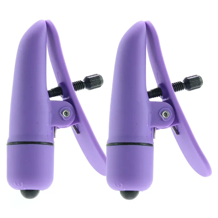 CalExotics Vibrators Nipplettes Vibrating Nipple Clamps in Purple CalExotics Vibrators Nipplettes Vibrating Nipple Clamps in Purple