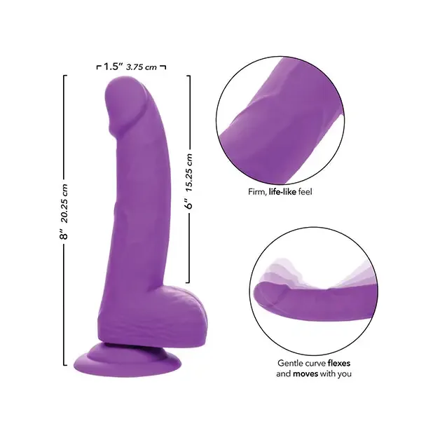 California Exotic Novelties Dildos Silicone Studs Neon 6 Dildo
