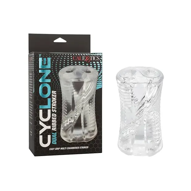 Cyclone Dual Ribbed Stroker CalExotics Male Sex Toys