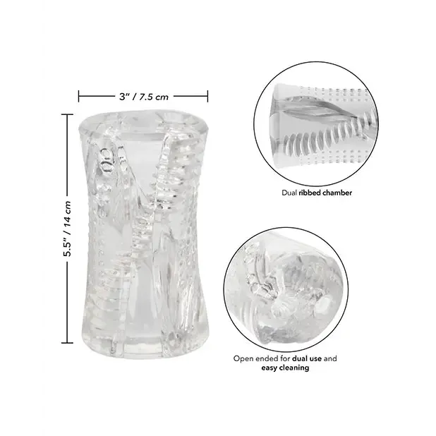 Cyclone Dual Ribbed Stroker CalExotics Male Sex Toys