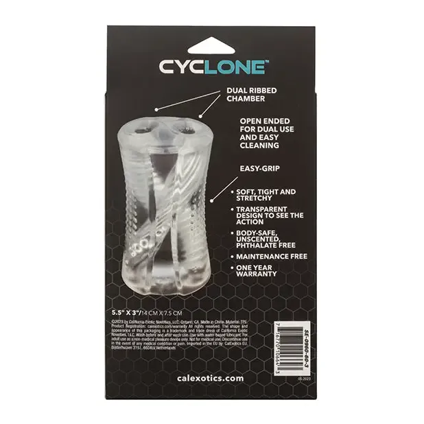 Cyclone Dual Ribbed Stroker CalExotics Male Sex Toys