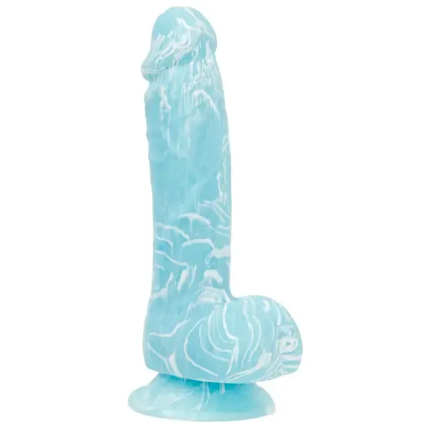 Dildos BMS Enterprises Addiction Luke Glow in the Dark 75 Dildo Blue