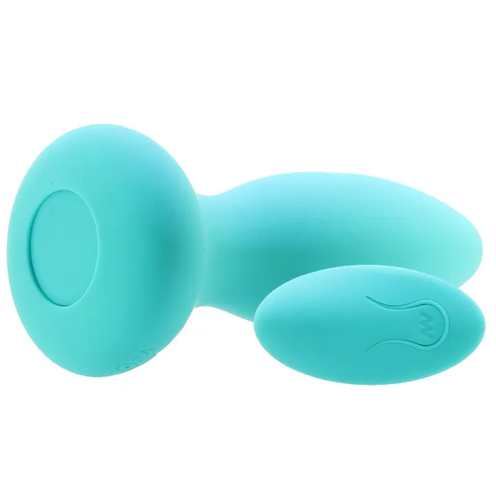 Doc Johnson Anal APlay Experienced Vibrating Remote Butt Plug in Teal Doc Johnson Anal APlay Experienced Vibrating Remote Butt Plug in Teal