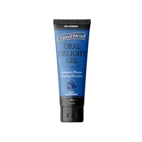 Doc Johnson Anal GoodHead Oral Delight Gel Blue Raspberry Bulk 4 oz