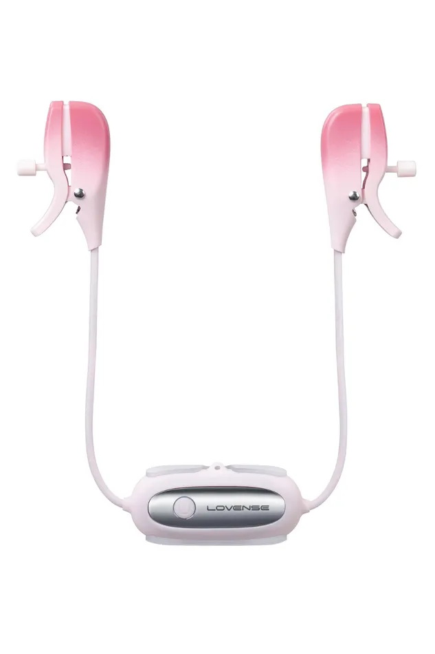 Female Sex Toys Gemini Vibrating Nipple Clamps Lovense