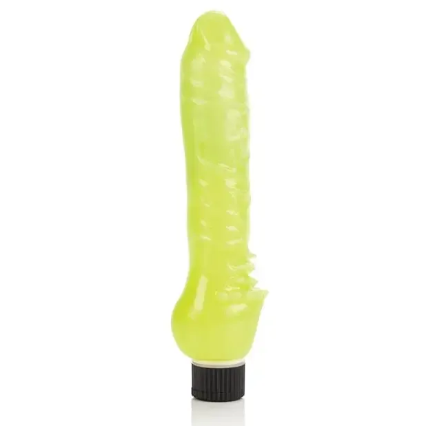 Glowinthedark 7 Jelly Penis Vibe CalExotics Female Sex Toys