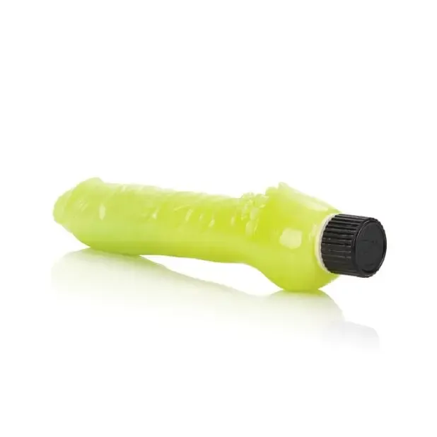Glowinthedark 7 Jelly Penis Vibe CalExotics Female Sex Toys