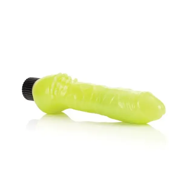 Glowinthedark 7 Jelly Penis Vibe CalExotics Female Sex Toys