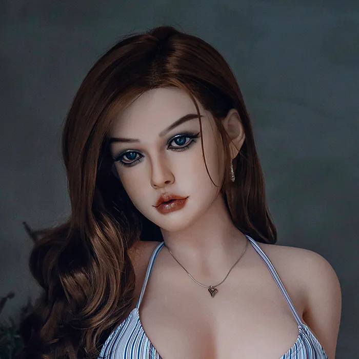 HEADSYS26NATURALSILICONEBROWNM16IMPLANTED HAIR SY Doll Male Sex Toys