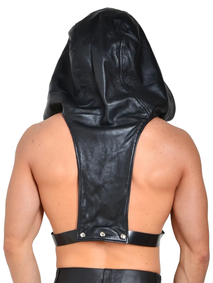 HonourSkintwocom Mens Underwear Leather Harness Hoodie One Size HonourSkintwocom Mens Underwear Leather Harness Hoodie One Size
