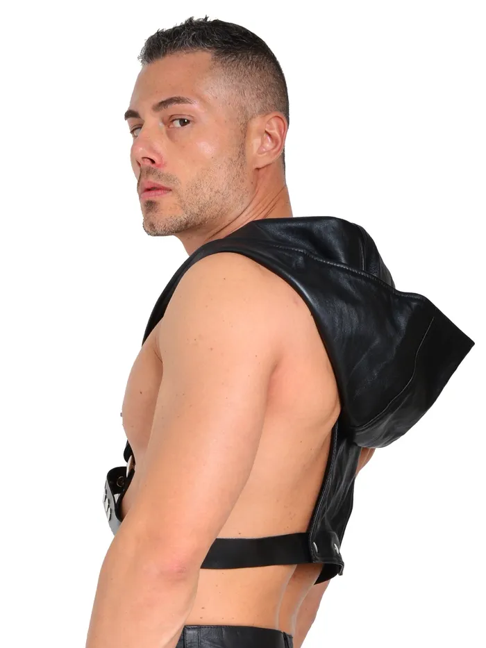 HonourSkintwocom Mens Underwear Leather Harness Hoodie One Size HonourSkintwocom Mens Underwear Leather Harness Hoodie One Size