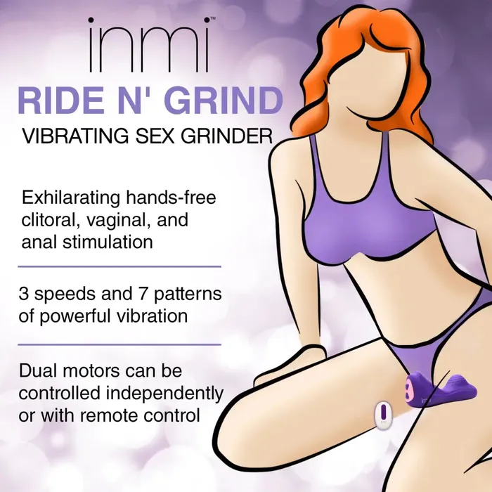 inmi Ride N Grind 10 X Vibrating Silicone Sex Grinder Female Sex Toys