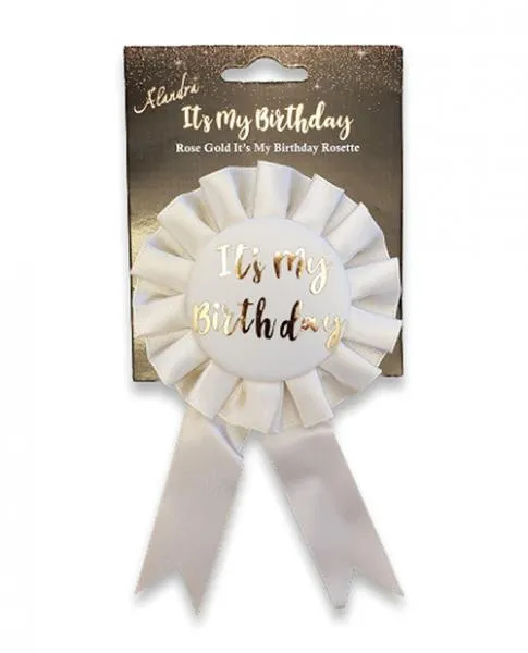 Its My Birthday Badge Rose Gold Omg International Vibrators